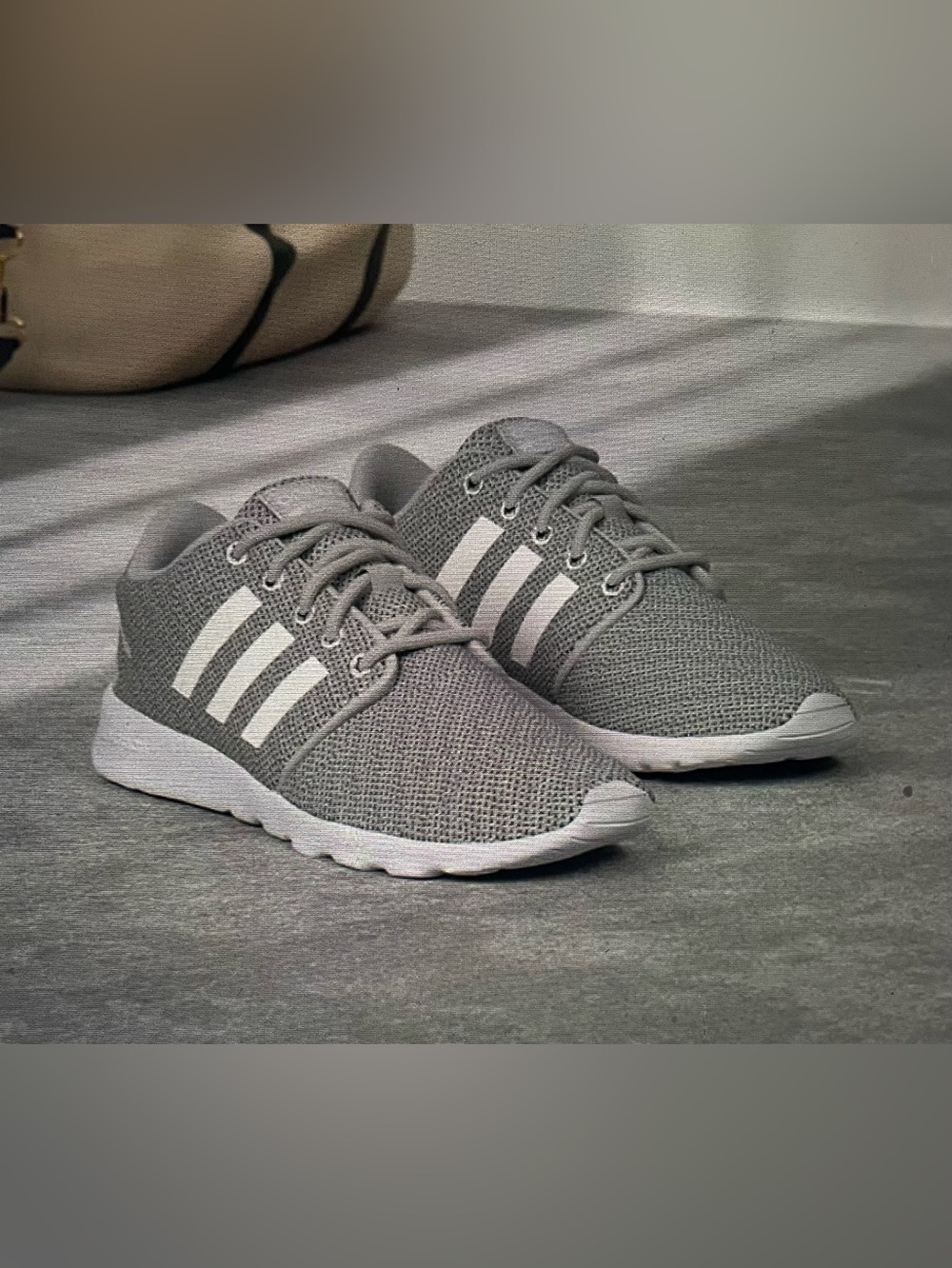 ADIDAS Cloudfoam QT Racer Running Shoe Sneaker Tennis Shoe Grey 6.5